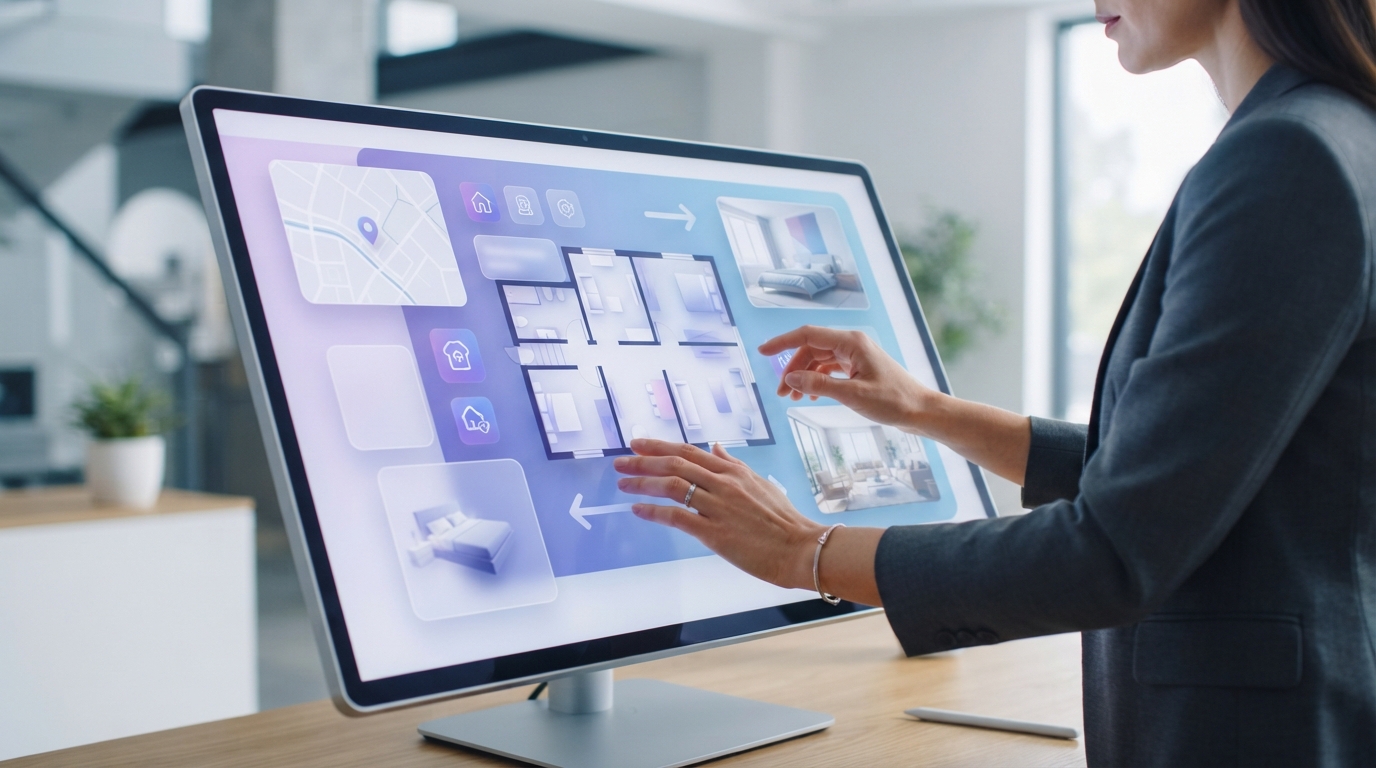 estate agency presentation software — illustration