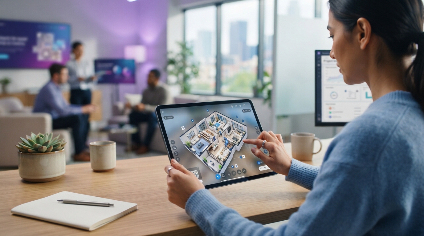 interactive property marketing software — illustration